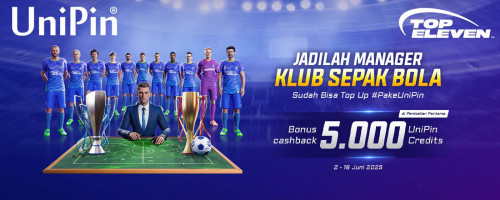 Jadi Manager Klub Sepak Bola di Top Eleven! Top Up di UniPin & Raih Cashback UniPin Credits